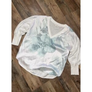 Ted Baker Siano Woven Front Sweater Size 4